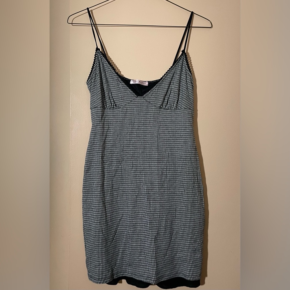 Black and white cocktail dress